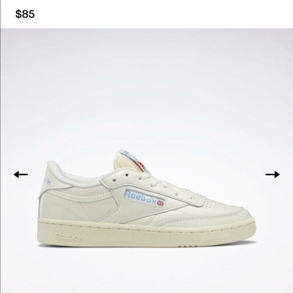 White Leather Sneakers by Reebok